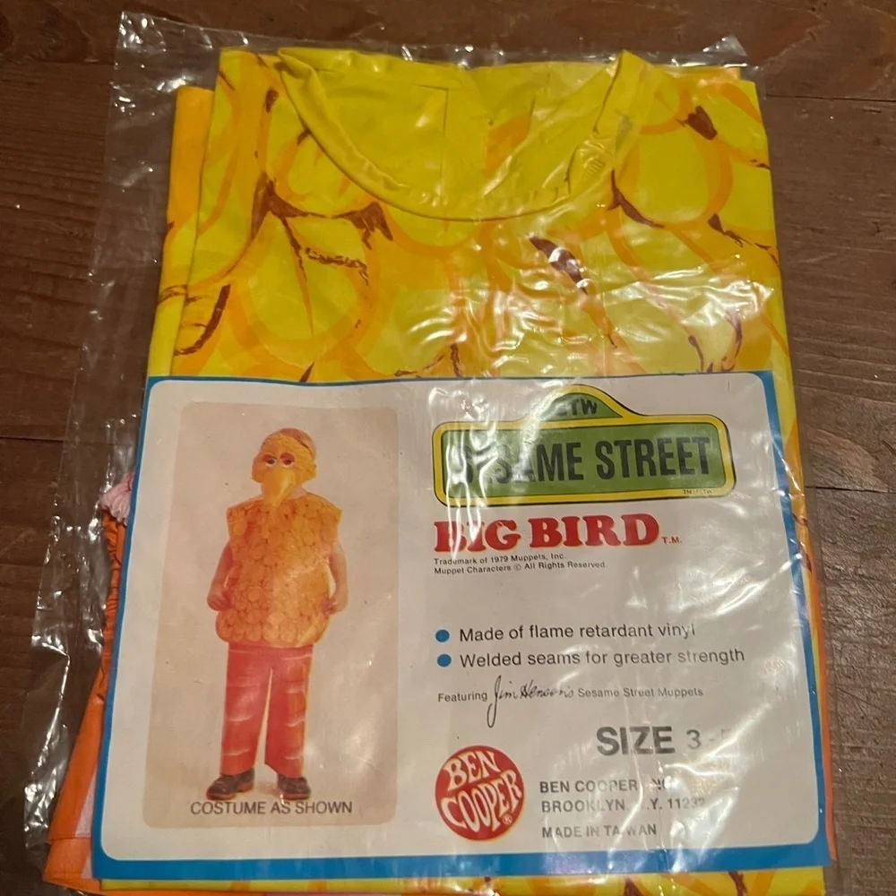 Vintage Big Bird Kids Costume